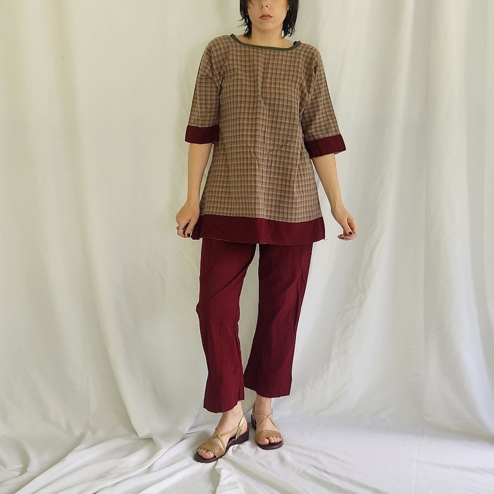 Vintage Home Made Renaissance Fair Top and Pants Set